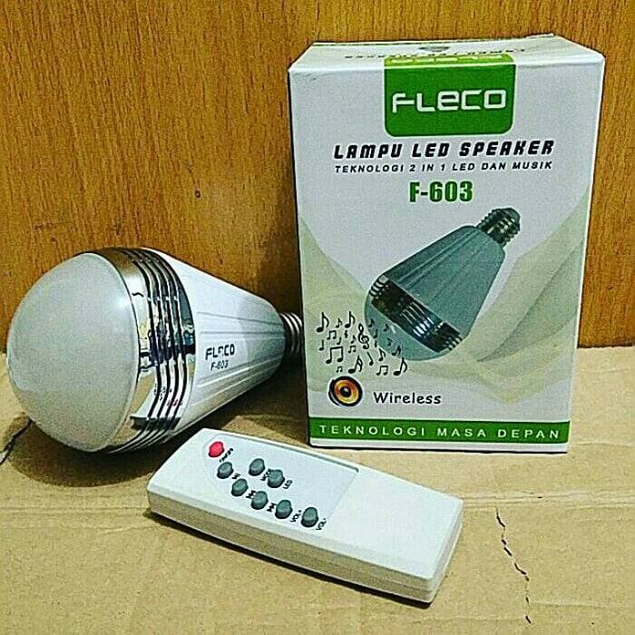 ORIGINAL LAMPU LED SPEAKER FLECO F-603 BLUETOOTH / SPEAKER BLUETOOTH FLECO TERMURAH