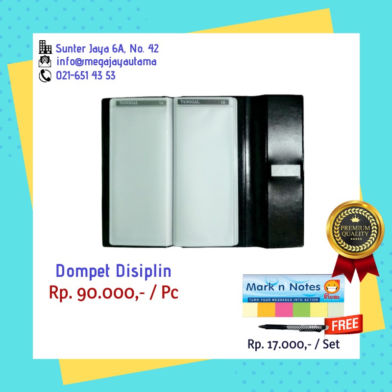 

Dompet Disiplin Gratis Mark&Note + Joyko Pen GP-290