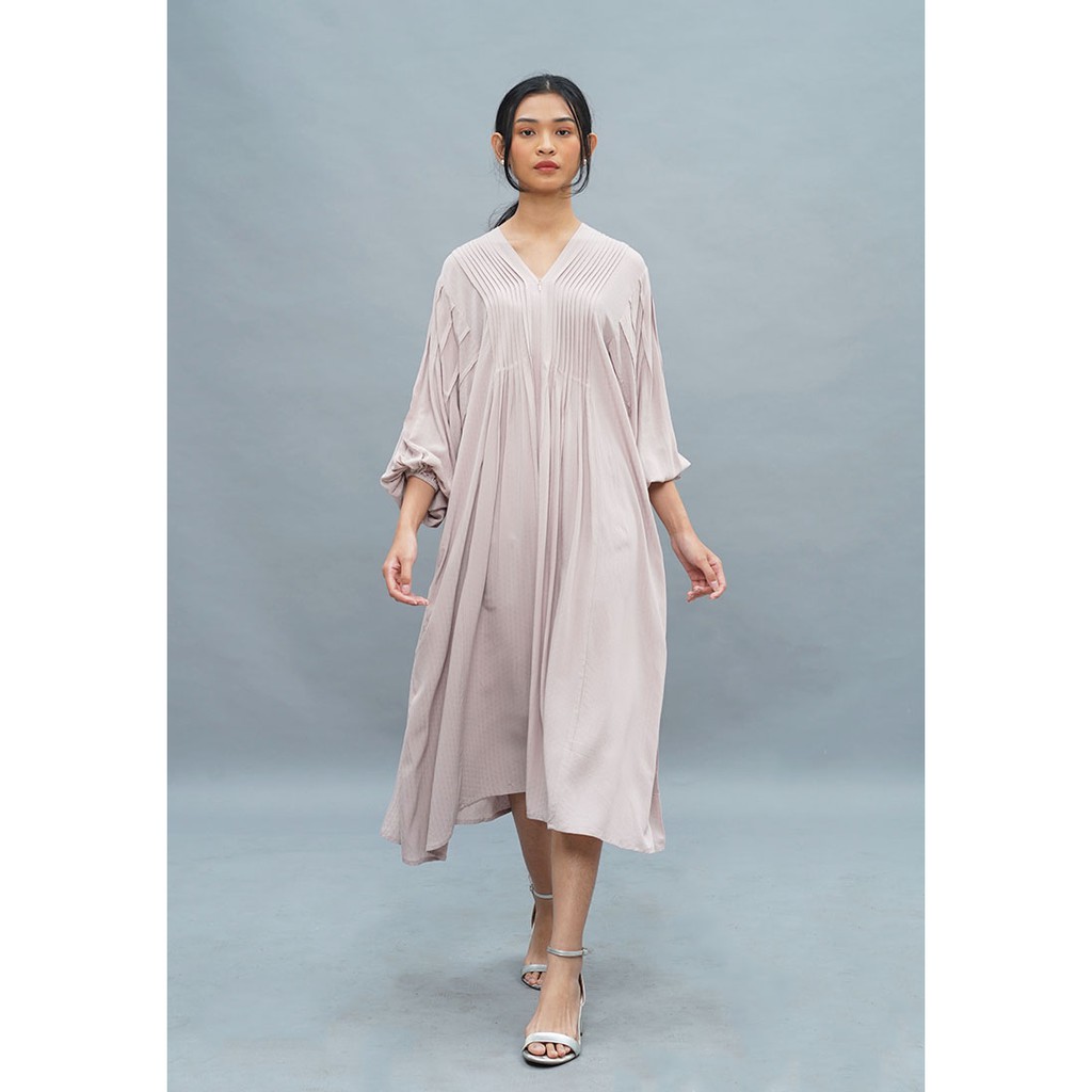 

NONA Boho Dress Midi Dusty Pink