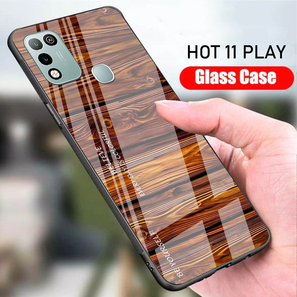 Softcase Glass Kaca Infinix Hot 11 Play - Casing Hp Infinix Hot 11 Play - Case Hp Infinix Hot 11 Pla