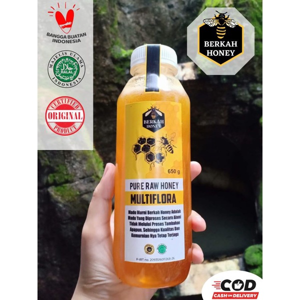 

MADU MURNI ASLI MULTIFLORA BERKAH HONEY 650 GRAM