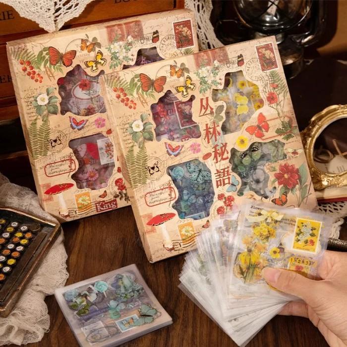 

ic] 100 lembar deco sticker PET gift box