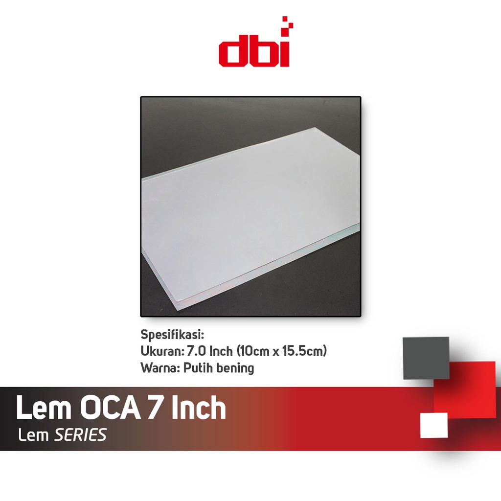 Lem OCA kering Universal 5 5,5 6 6,5 7 8 inch MITSUBISHI