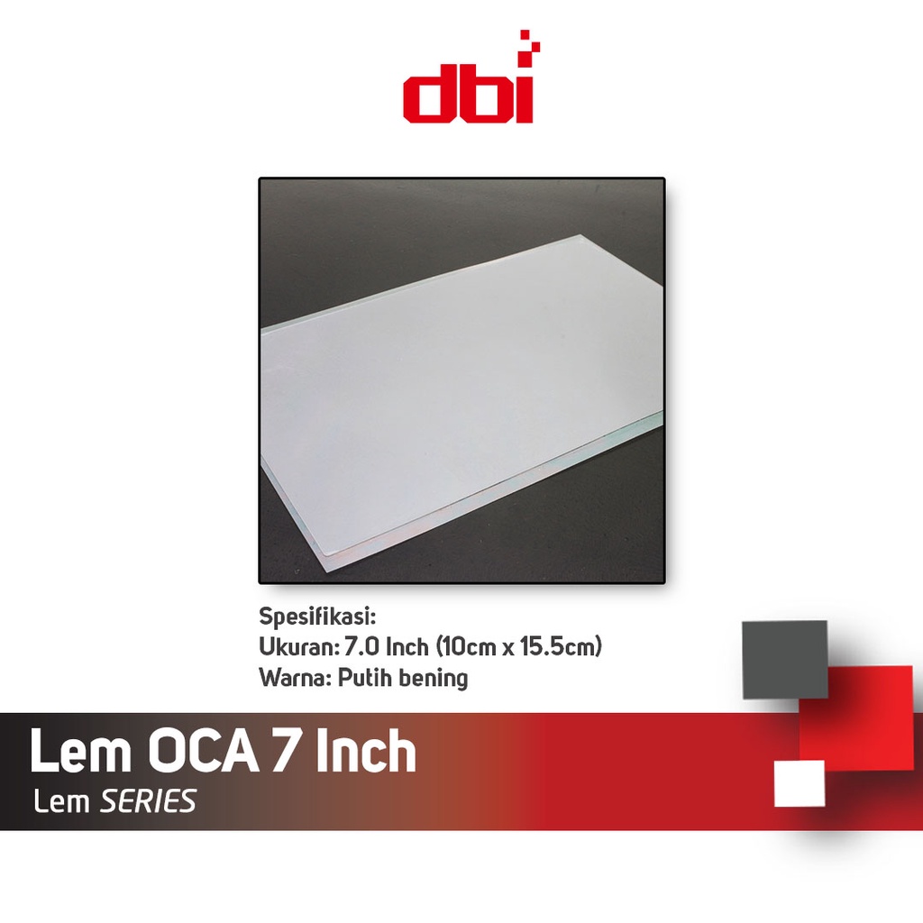 Lem OCA kering Universal 5 5,5 6 6,5 7 8 inch MITSUBISHI