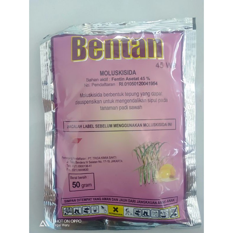 Racun Keong / Siput Bentan 60WP – 50 Gram
