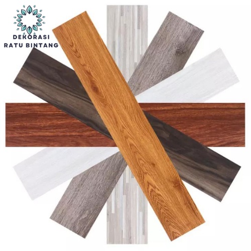 Lantai Vinyl Sticker Lantai Kayu VYNIL FLOOR Parket Lantau Vinil Stricker