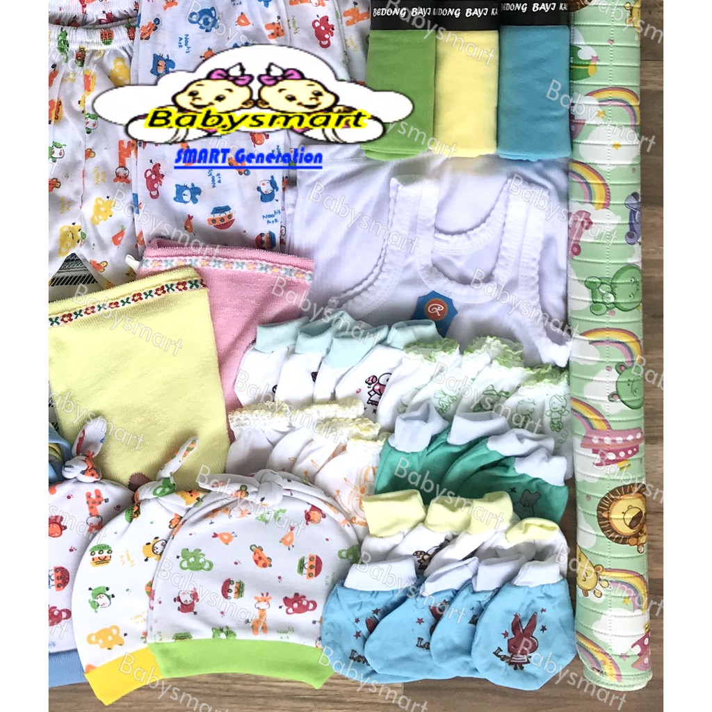 BABYSMART - Paket Hemat Perlengkapan Baju Bayi Baru Lahir (New Born) PAKET TABUR 6