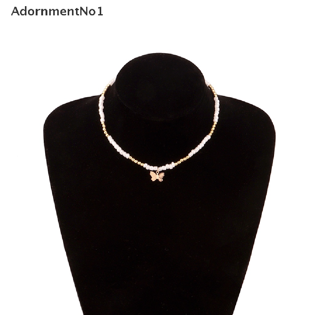 (AdornmentNo1) Kalung Choker Rantai Gaya Bohemia Aksen Kupu-Kupu + Bintang + Manik-Manik Untuk Perhiasan Wanita