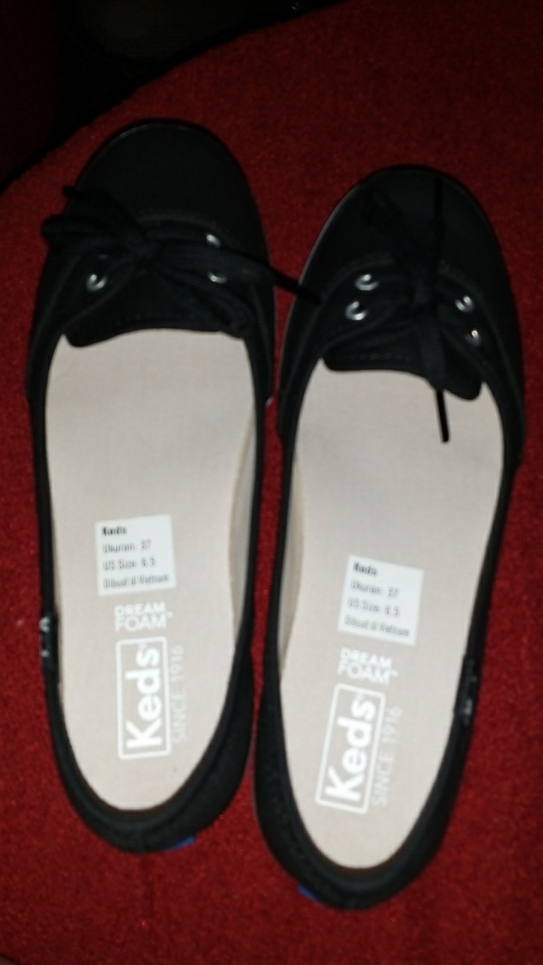 Keds Sepatu Wanita Teacup Twill Black Wf60309