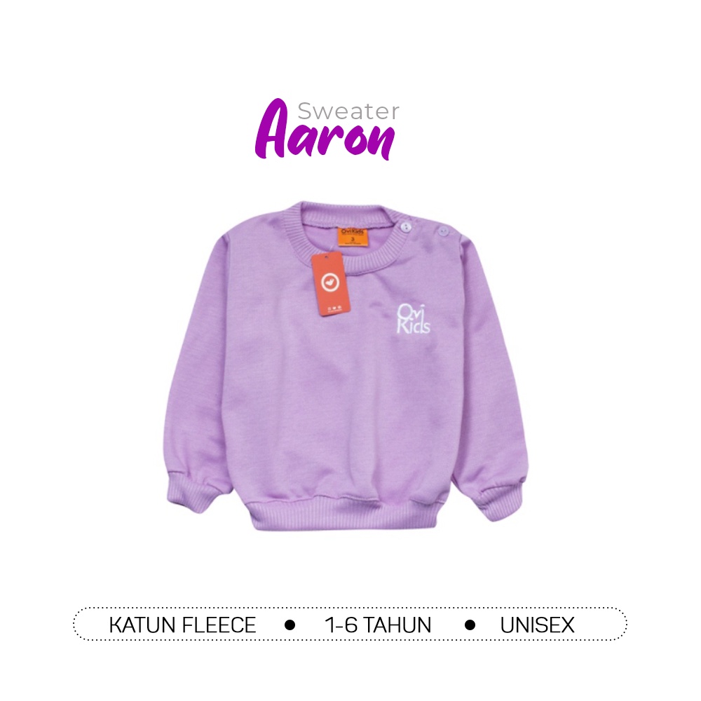 (1-6 Tahun) Baju Anak Laki-Laki Perempuan Crewneck Aaron