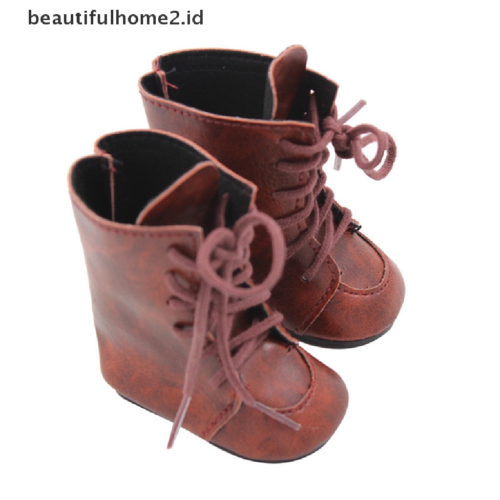 (Beautifulhome2) Buku Literatur Klasik Bahasa MandarinId Mainan Sepatu Boots Kulit Pu Untuk Boneka American Girl 18 &quot;