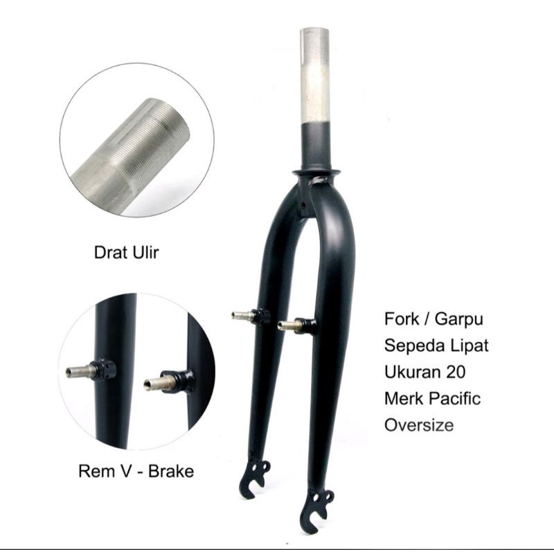 fork sepeda lipat 20 inch model vbrake