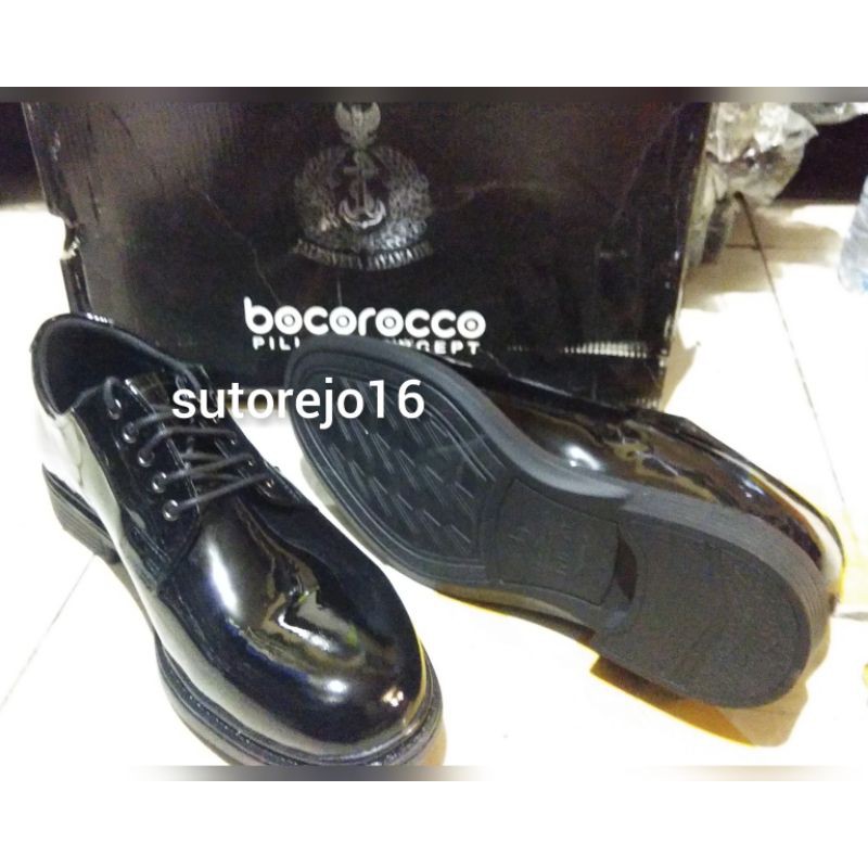 sepatu pdh kulit kilap jatah tni al terbaru bocorocco
