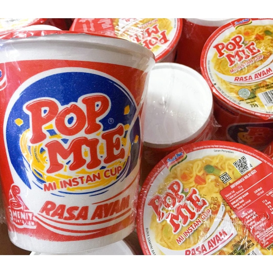 

POP MIE Mi Instan Cup 75 gr Rasa Ayam