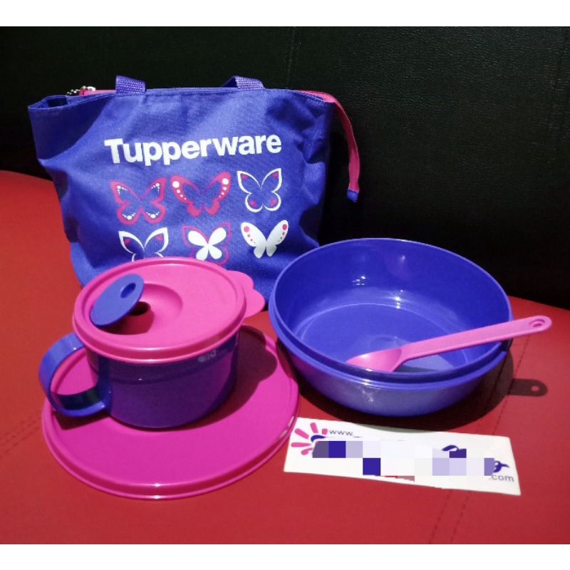 Delight Set Purple Ungu tempat makan tas