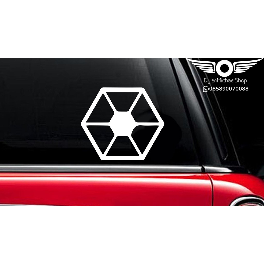 Stiker Mobil Star Wars The Separatis logo Vinyl Decal Sticker