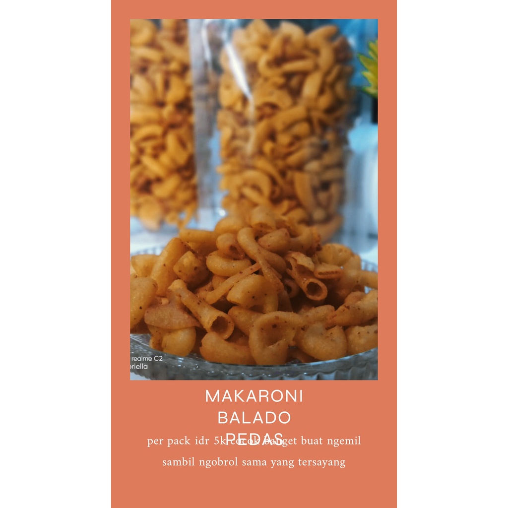 

Makaroni Balado pedas 75gr