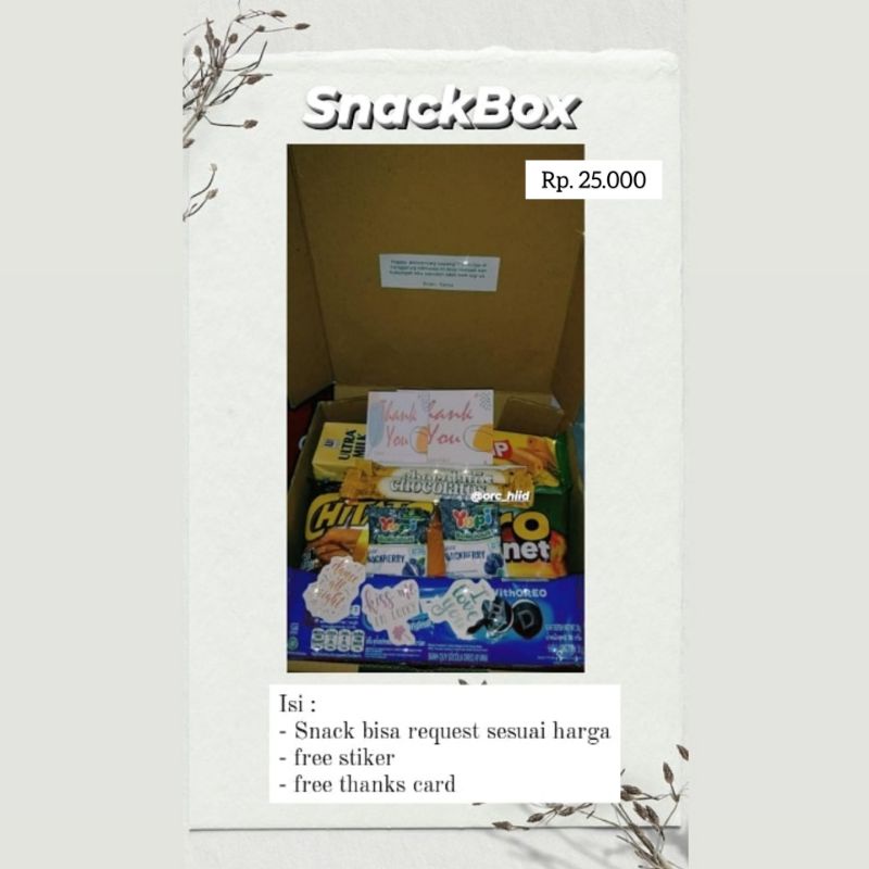 

SnackBox || Hampers murah || Giftbox makanan || Giftbox murah