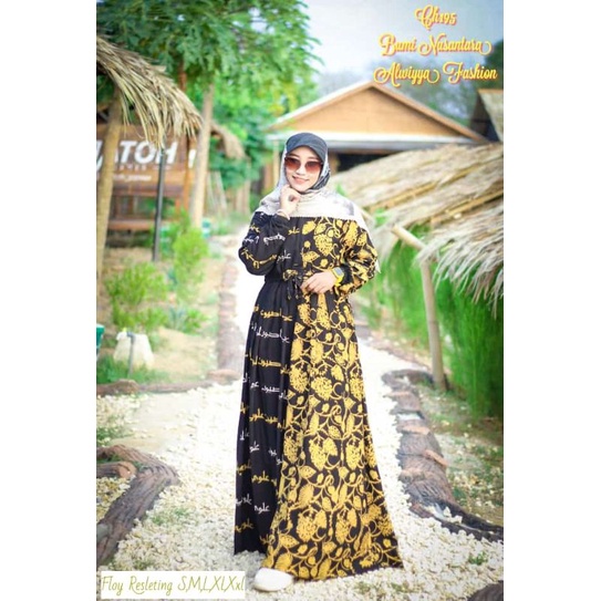 GAMIS TWILL ORI/ORI ALWIYYA FASHION/MOTIF BUMI NUSANTARA/MODEL FLOY