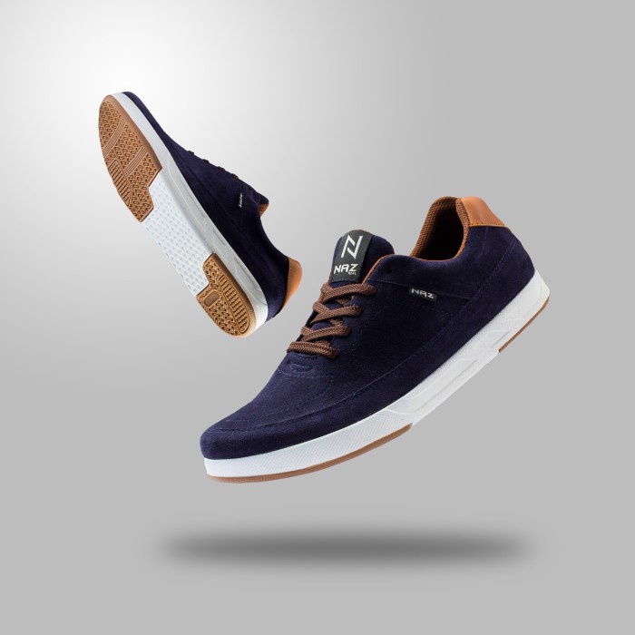 DK01 X NAZREAL Sepatu Sneakers Pria Navy Terbaru Bardlof