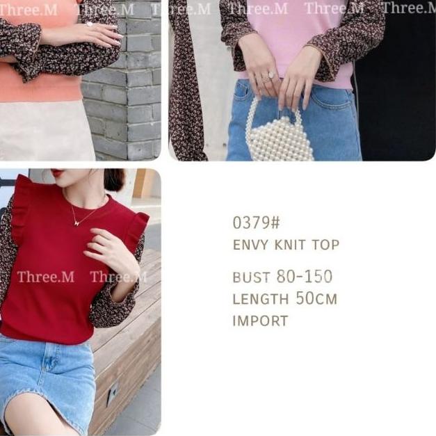 ➸ Zero~SALE!!! 0379 Envy KNIT tops Import ✵