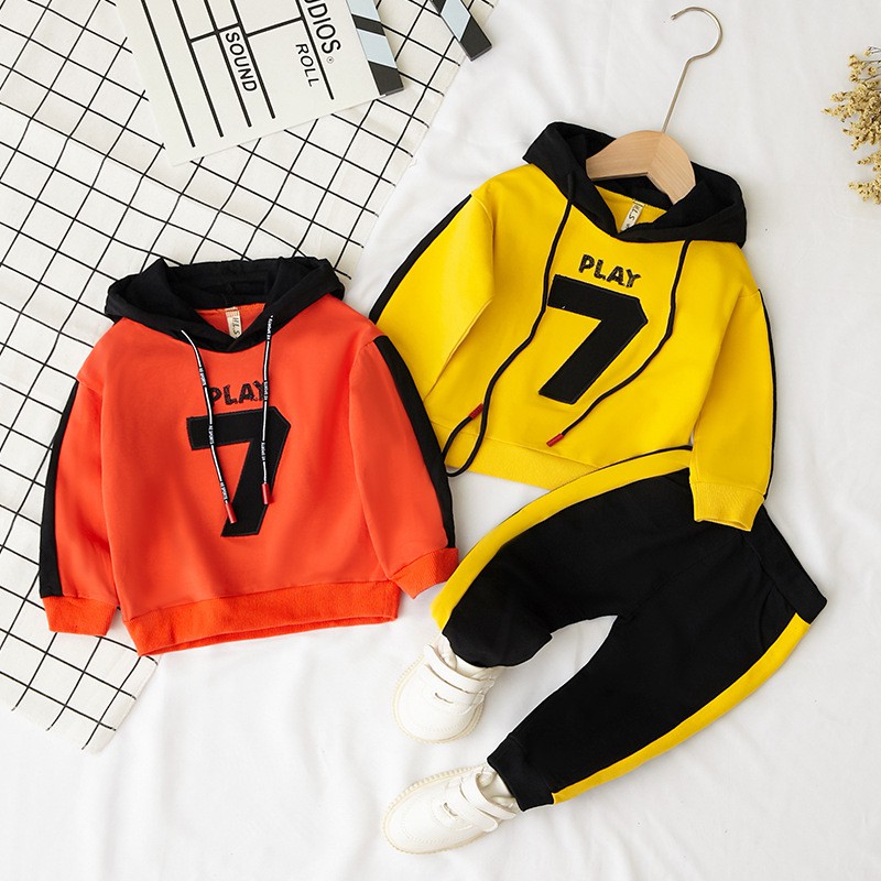 Plazababyku PASSWORD HOODIE PLAY SEVEN Setelan Sweater 1 - 7 Tahun Baju Anak BerKualitas