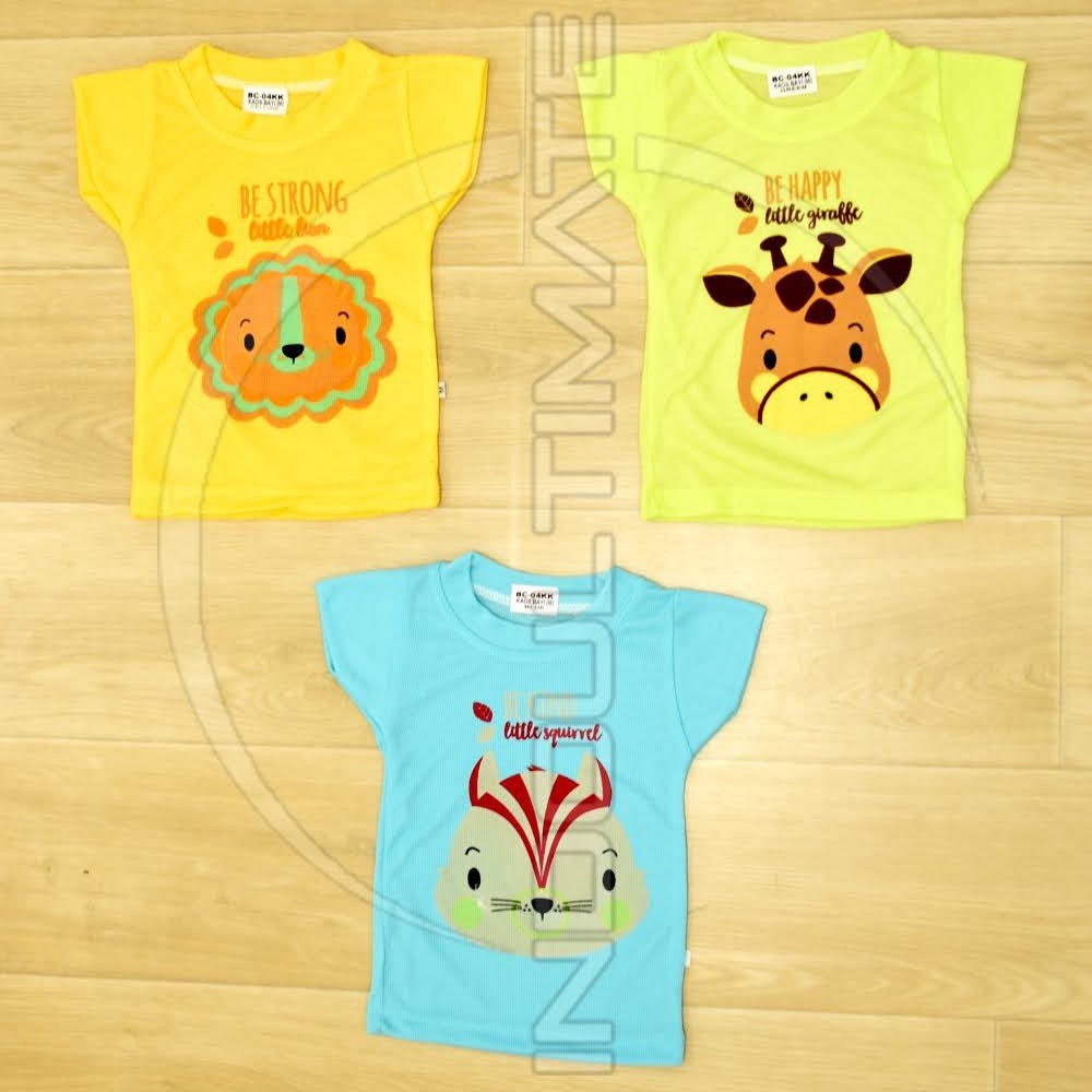 1 Pcs Kaos Anak Bayi Balita Laki-Laki Perempuan COTTON BC-04KK Baju Anak Bayi Balita Atasan Anak