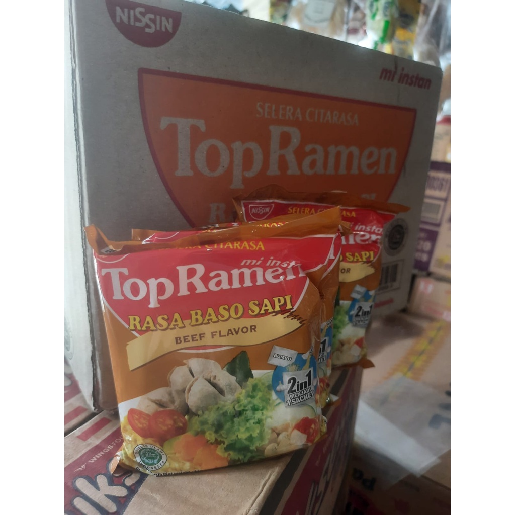 Mie Top Ramen 1 Dus isi 40pcs / Mie instan topramen jadul