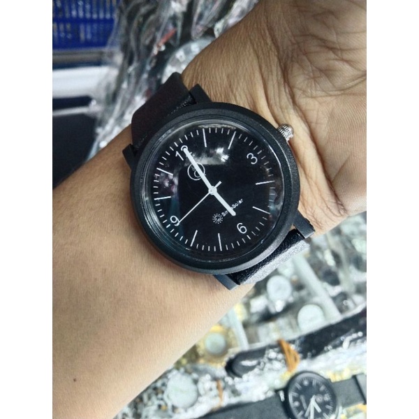 jam tangan strap rubber wanita pria unisex free box