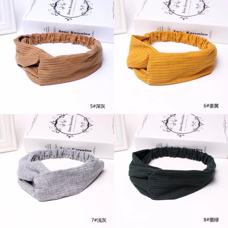 Bandana Headband Korea Silang Bando Silang Bando Kain