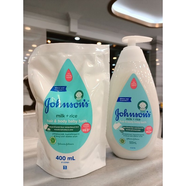 JOHNSON'S  Milk + Rice Hair &amp; Body Baby Bath