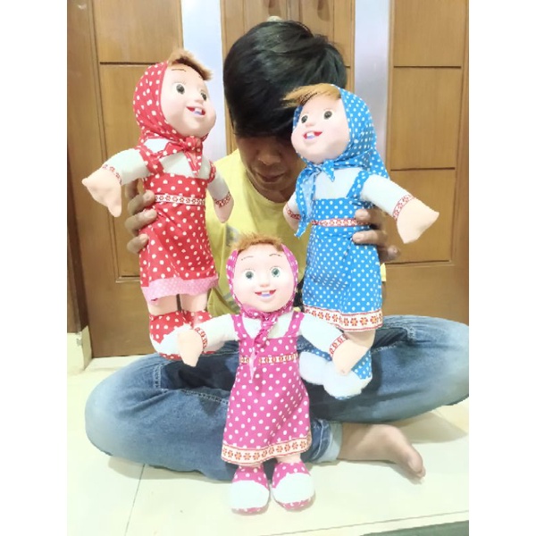 Boneka Marsha terbaru/mainan anak perempuan bahan halus dan lembut