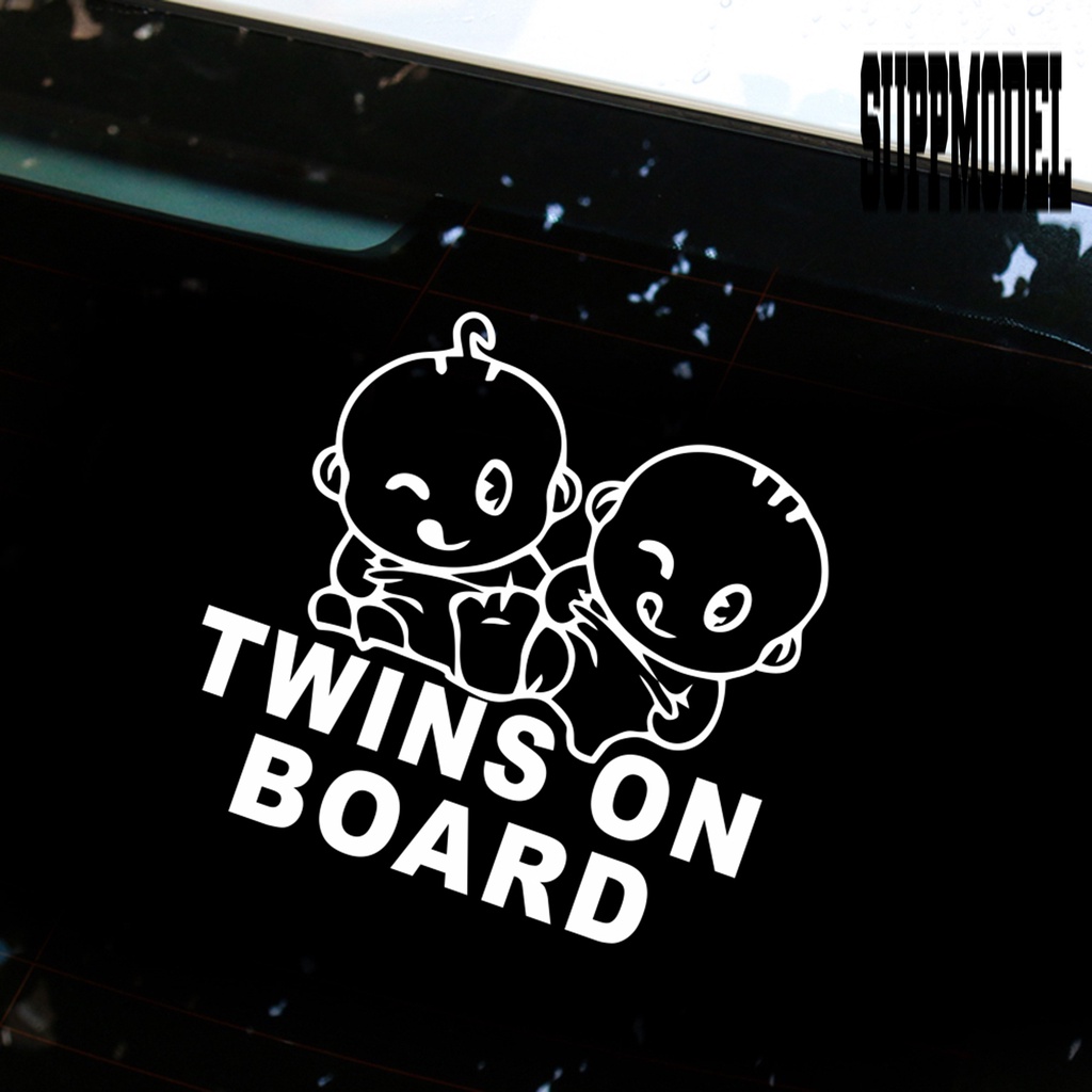 Stiker Motif BABY ON BOARD Warna Cerah Untuk Dekorasi Mobil