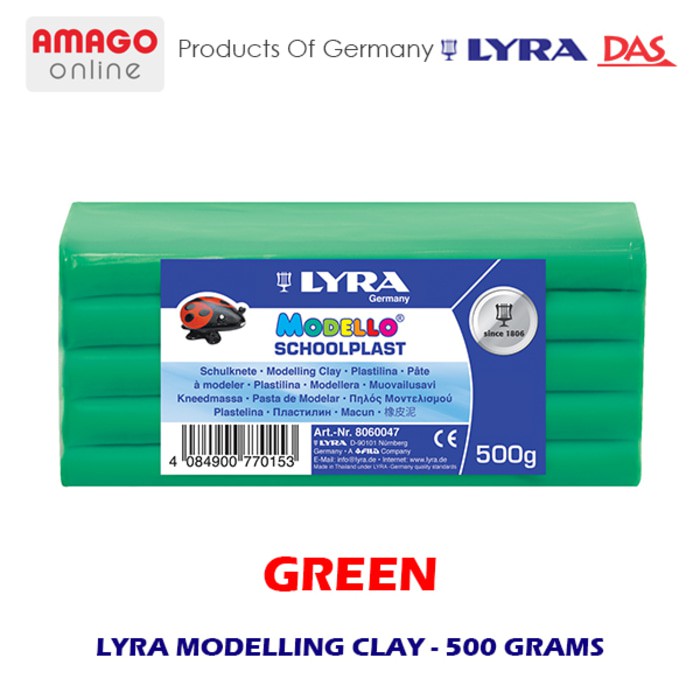 LYRA MODELLING CLAY - GREEN - 500 GRAM - 8060070