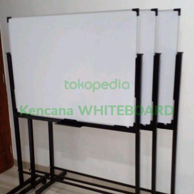 

White Board / Papan Tulis Standing 90 120 Cm .Non Magnetik