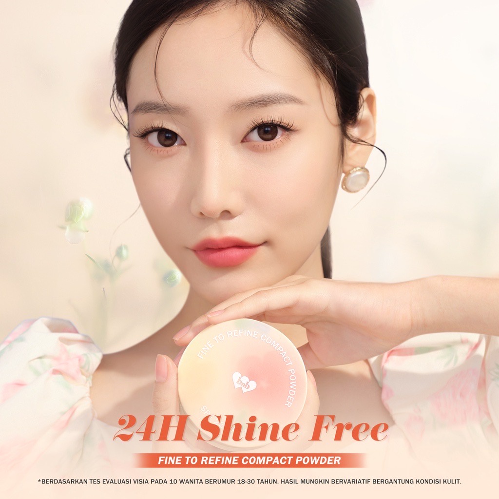 BARENBLISS Fine To Refine Compact Powder Korea / Bloomatte Series / 24H Oil Control 6g / SPF 25 PA++ / Bedak Padat / 01 Fair Light Petal 02 Natural Blossom 03 Warm Beige Nectar / Makeup Face Make Up Foundation Cushion Concealer Skin Tint BNB Paket Bundle