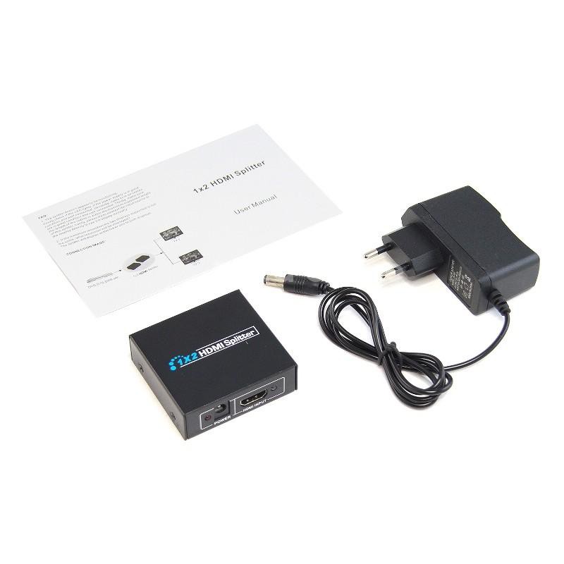 Hdmi Splitter 2 Output 100 Ribuan Bonus Adaptor Include Buku Panduan Resolusi Gambar Hd Shopee Indonesia