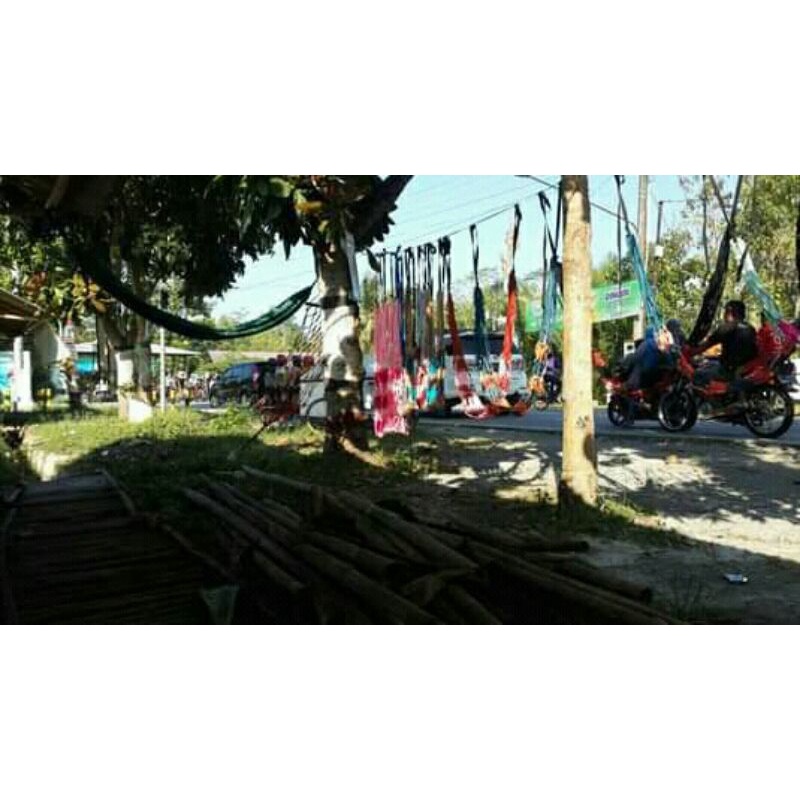 ayunan tali rajut / ayunan gantung / bandulan