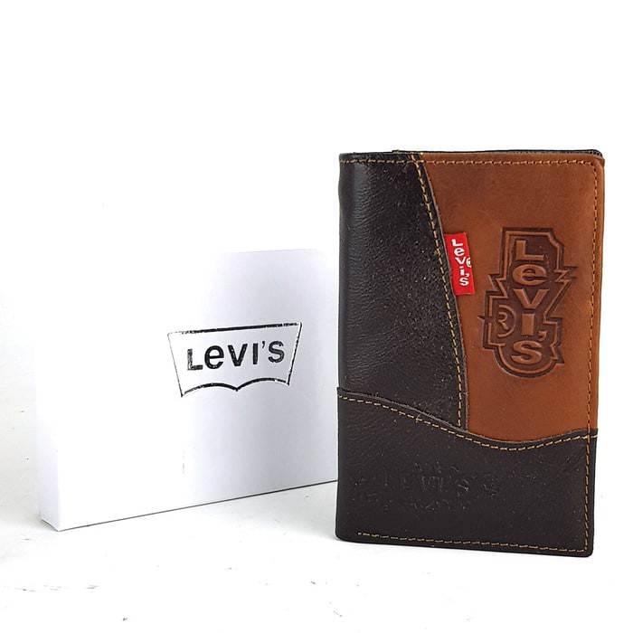 Dompet Tanggung Kulit Asli Pria Murah - LEVIS DTG SJAR
