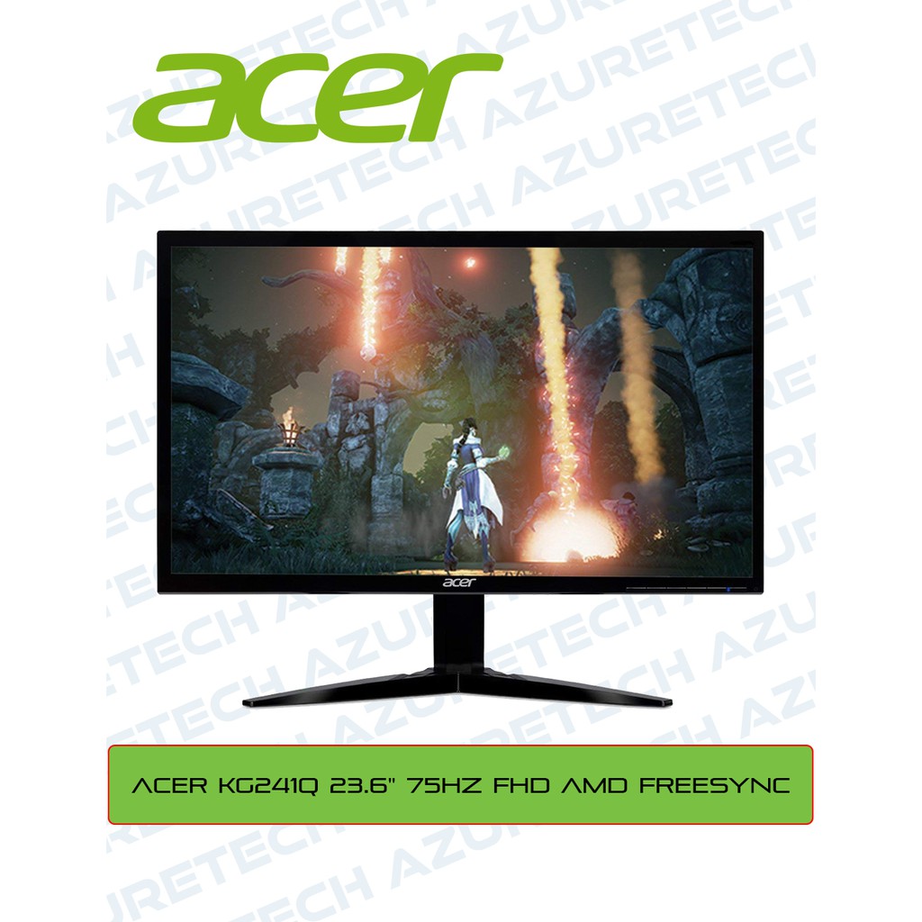 Acer KG241Q 23.6" 75Hz FHD AMD FREESYNC Gaming Monitor Garansi Resmi
