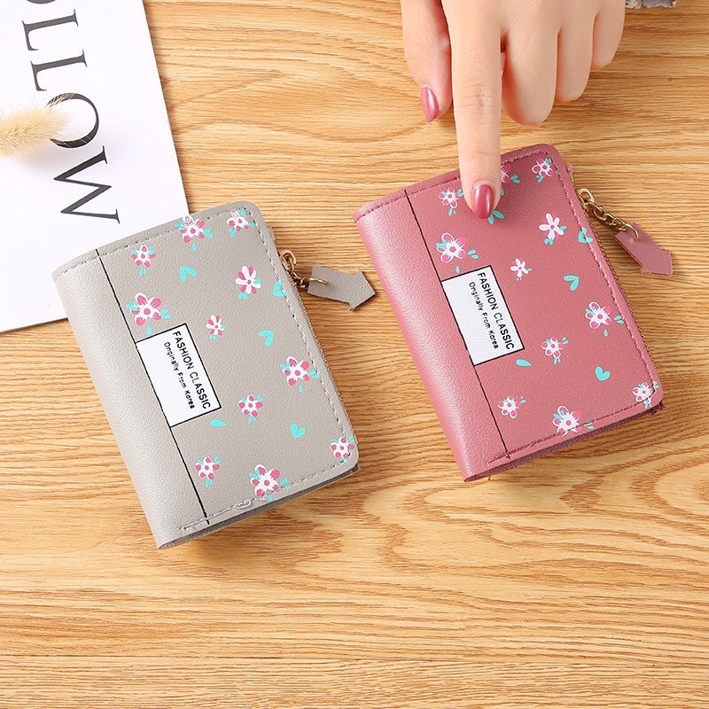 Dompet Wanita Motif Bunga Mini