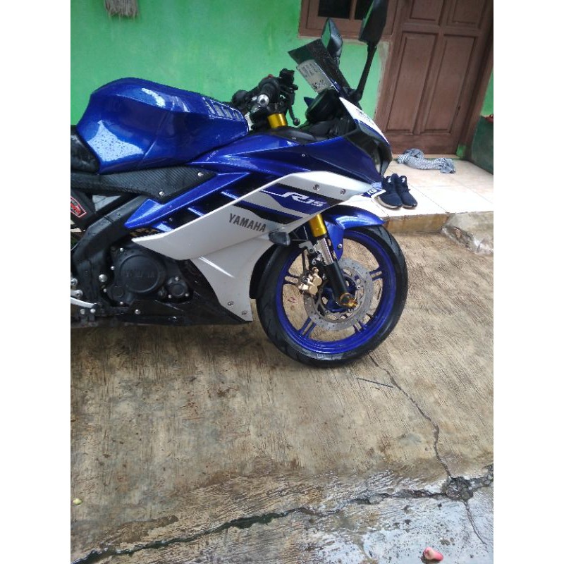 YAMAHA R15 v2 pasang cover SHOCK USD New