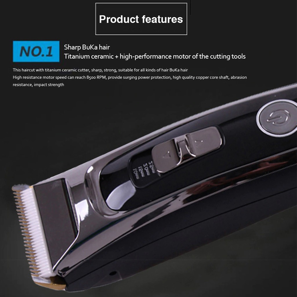 SURKER RFC-668B - Professional Electric Rechargeable Hair Clipper Set - Alat Cukur Profesional