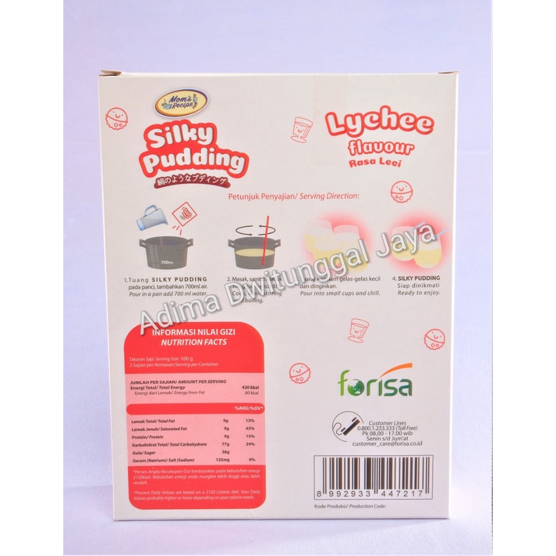 Puding / Silky Pudding Lychee / Pudding Silky Leci 155gr