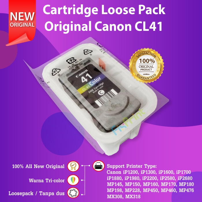 Cartridge Original Canon CL41 CL 41 Tinta Printer iP1980 iP1880 MP198