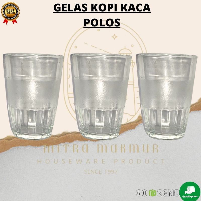 GELAS KOPI POLOS / GELAS KOPI HS @6 PC