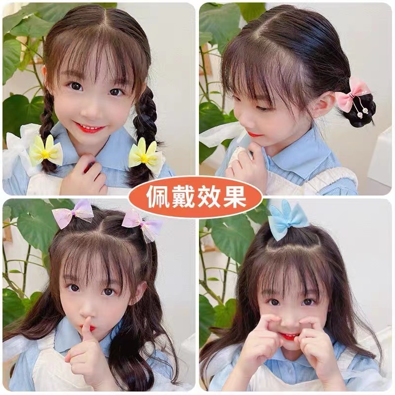 （Hallo Girl)F36 8 Pcs Set Jepit Rambut Pita renda Klip Jepitan Anak Gaya Korea Fashion Hair Clip