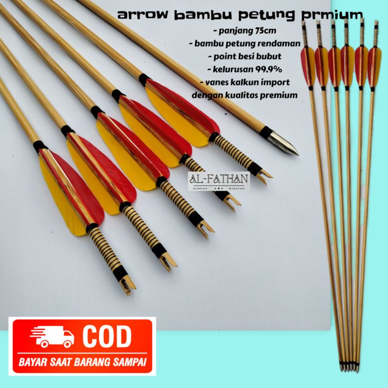 ALFATHAN ABK - arrow bambu petung premium great A isi 6pcs