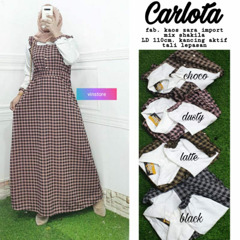 GAMIS CARLOTA KAOS ZARA IMPORT KEREN GAUL MURAH KEKINIAN JUMBO