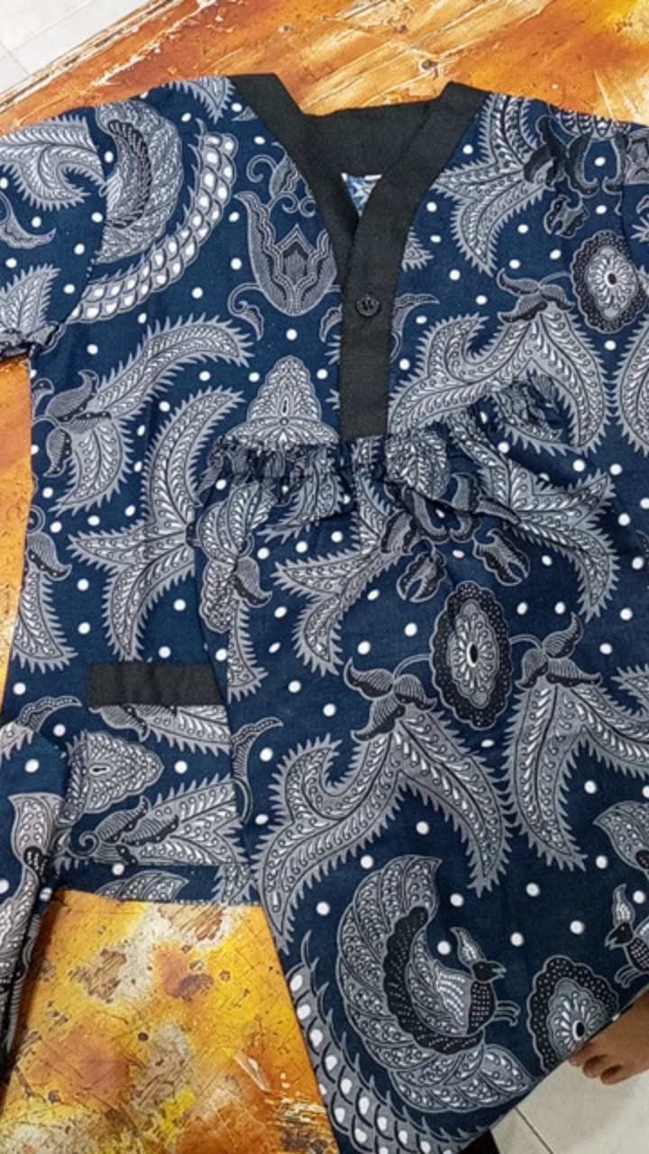 Setelan Batik Anak Baju Tidur Anak Motif Elegan,usia 1-5 Tahun Laki-laki, Perempuan.